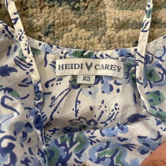 Heidi Carey Blue Floral Slip Nightgown - Picture 5 of 7